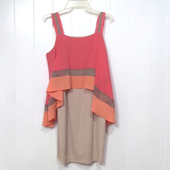 C. Luce Dresses & Skirts - ❤️5/$25  c luce coral orange and tan dress
